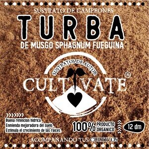 Turba de Musgo Sphagnum Fueguina - 12dm - Cultivate