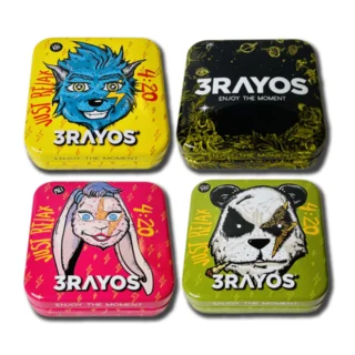 Lata Metalica Chica Diseños - 3 Rayos