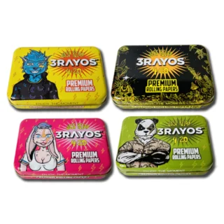 Lata Metalica Rectagular Diseños - 3 Rayos